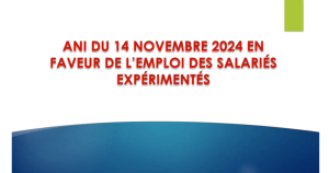 ANI du 14 novembre 2024 en faveur de l'emploi des salariés expérimentés
