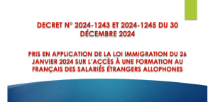 L’ACCÈS À UNE FORMATION AU FRANÇAIS DES SALARIÉS ÉTRANGERS ALLOPHONES