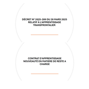 L'apprentissage transfrontalier et nouveauté en matière de prise en charge
