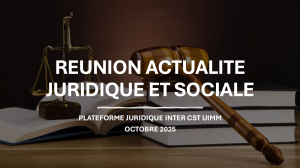 Réunion d'actualité juridique et sociale - Octobre 2025