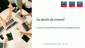 La durée du travail : temps de travail effectif et heures supplémentaires
